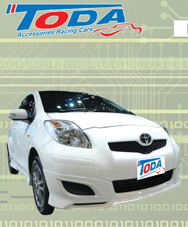 (งานไม่มีสี) สเกิร์ตหน้าสำหรับ Yaris ปี 2009 ทรง TRD