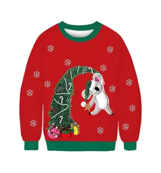 flamingo holiday sweater