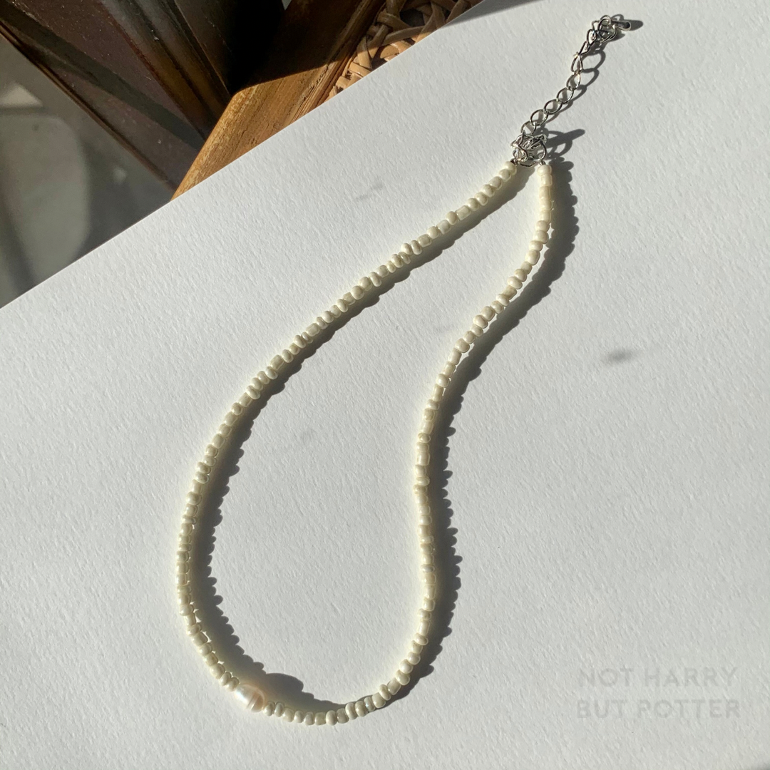 NHBP Necklace White Pearl สร้อยคอจี้ไข่มุก