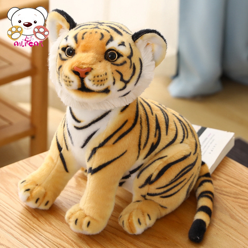 น่ารักราศีเสือสวนสัตว์เสือตุ๊กตาเสือตุ๊กตาของเล่นตุ๊กตาจำลอง Dongbei เสือตุ๊กตาเครื่องประดับ