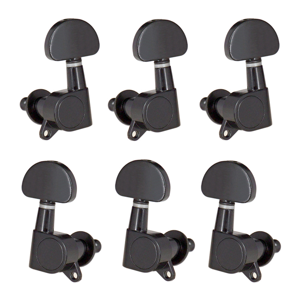 6pcs (3L3R) Closed Guitar Tuning Pegs String Tuners Machine Heads Knobs Tuning Keys for Folk