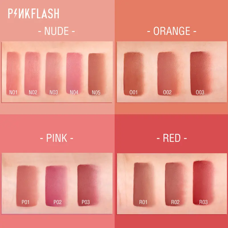 ภาพสินค้าFOCALLURE Official Store PinkFlash ลิปสติก ลิปเนื้อแมท เครื่องสำอางผญ 14สี จากร้าน FOCALLURE Official Store บน Lazada ภาพที่ 12