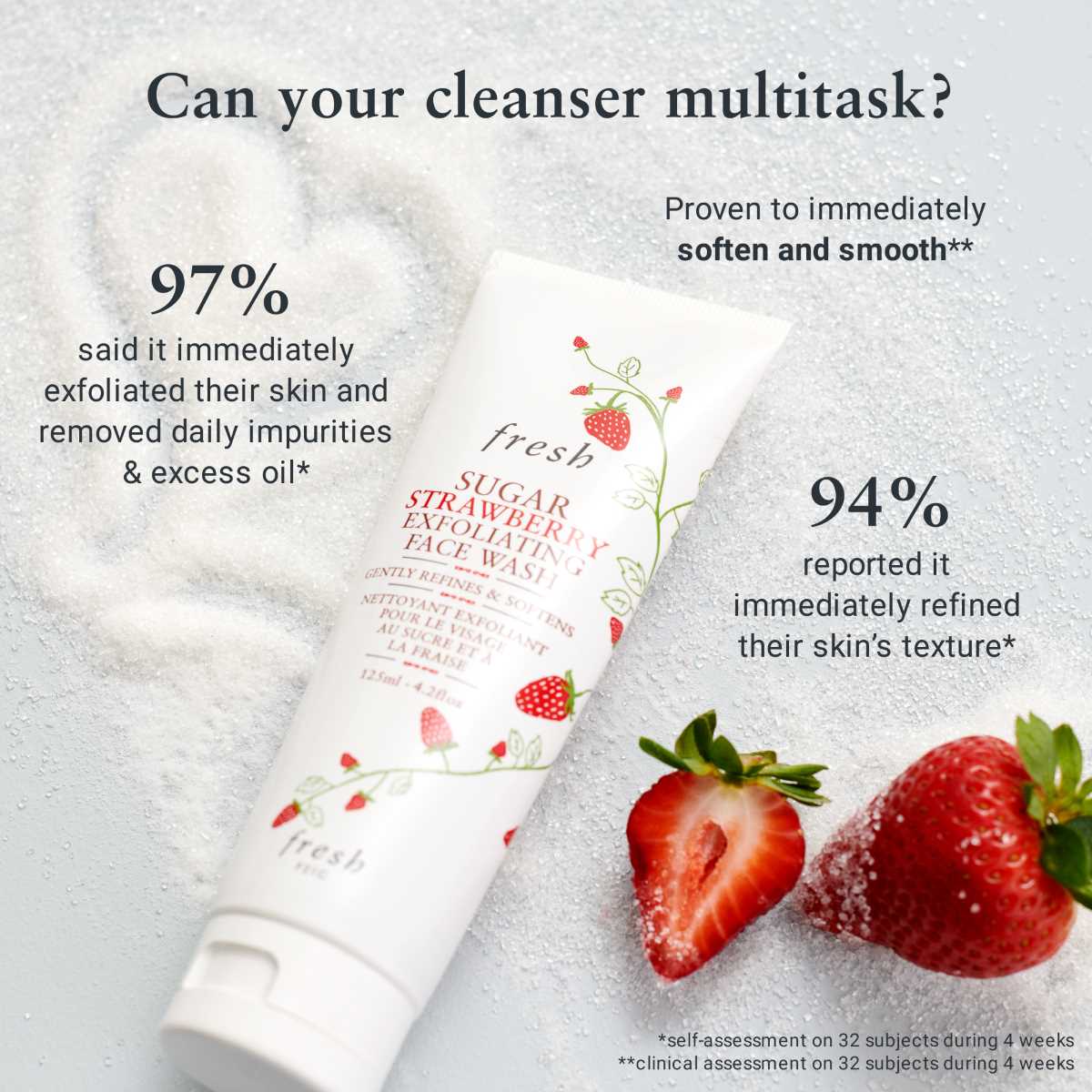 Fresh Sugar Strawberry Exfoliating Face Wash 50ml เฟรช ThaiPick