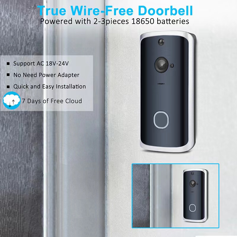 H8 Smart Home Ring Wireless Doorbell Motion Sensor Camera Outdoor Wifi Door Alarm yiyoubinhuan