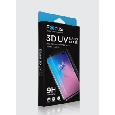 Samsung ฟิล์มกระจกกันรอยเต็มจอลงโค้ง 3D UV Nano Glass โฟกัส S10, S10 PLUS , NOTE8 , NOTE9 , Note20ultra, S20 ,s20plus