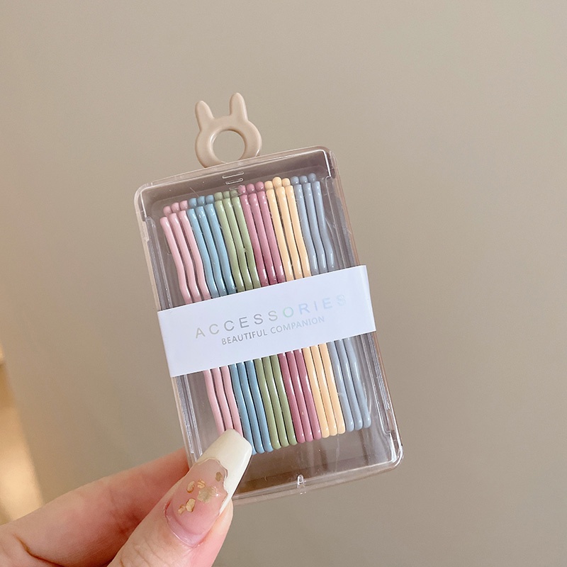 Kẹp tóc mái cầu vồng kèm hộp cho nữ 18 cái 40 cái/bộ