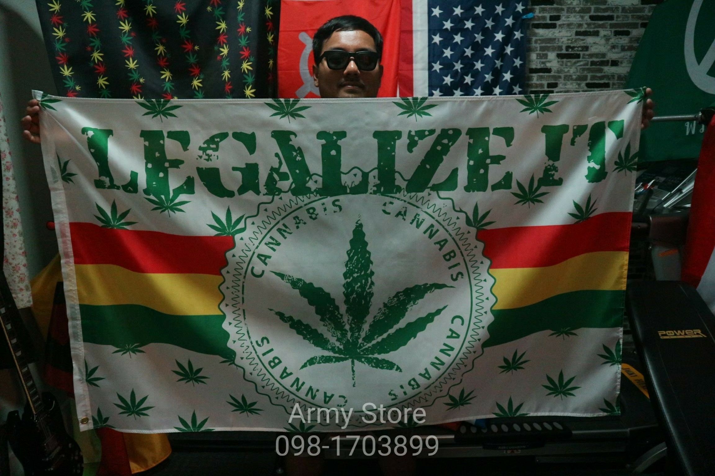 ธง Legalize It  พร้อมส่ง มีสต็อกในไทย