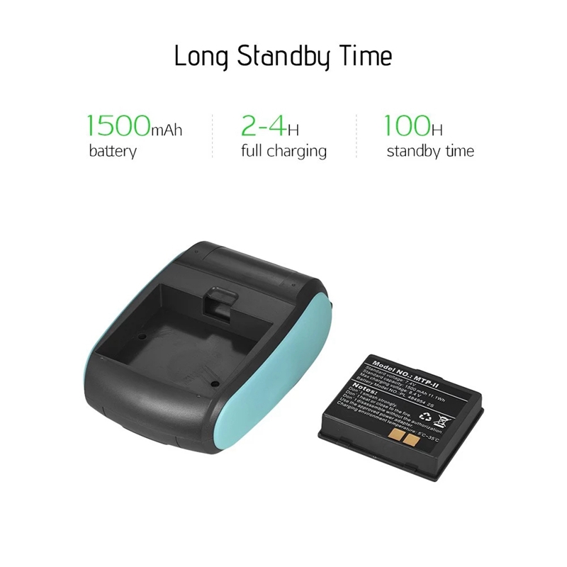GOOJPRT PT-210 Portable Thermal Printer Handheld 58mm Receipt Printer for Retail Stores Restaurants Factories Logistics