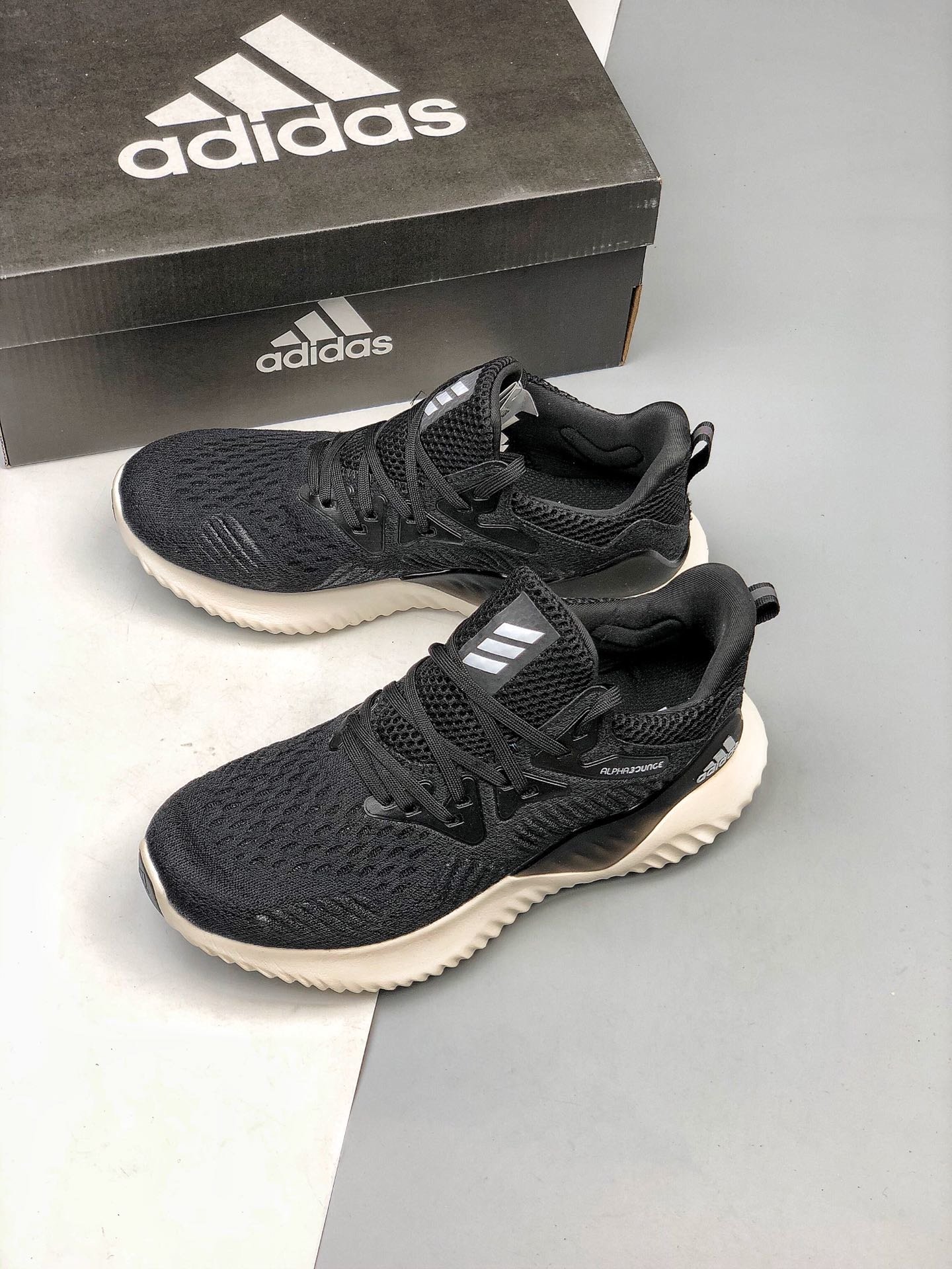 Adidas AlphaBounce HPC AMS sneakers Couple shoes High help low help ...