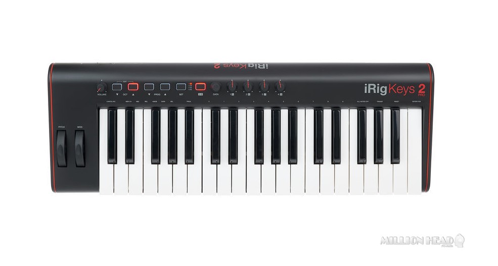 IK Multimedia : iRig Keys 2 Pro by Millionhead (MIDI Keyboard Controller จำนวน 37 คีย์ สามารถใช้งานได้กับ Mac/PC, iOS, Android)