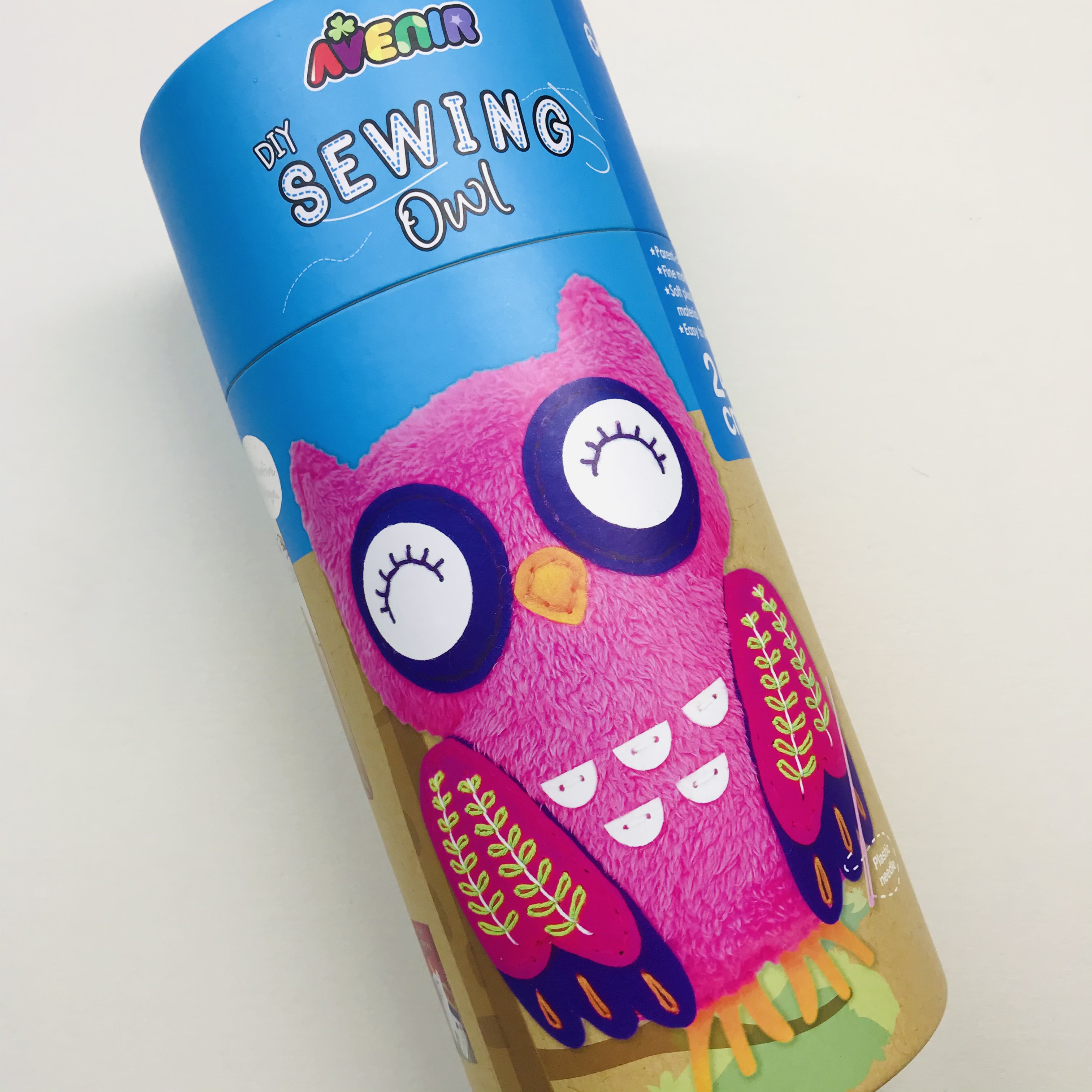 Avenir DIY Owl Sewing Set, Soft Plush, Kids crafts, kids diy, Easy to sew, DIY Doll, Kids toys, Children sewing, Kids arts & crafts, kids diy