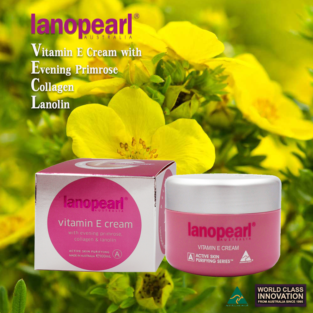 Lanopearl Vitamin E & EPO Cream (ครีมลาโนลิน) ขนาด 100 ml.