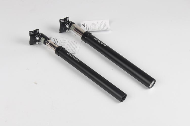NEW Zoom Suspension Bicycle Seat Post 27.2 x 450mm Black Aluminum Bike Seatpost