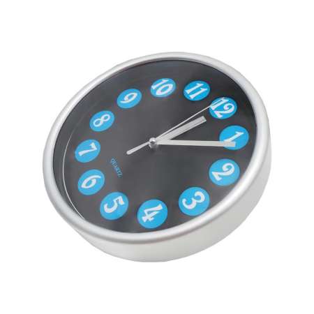 นาฬิกาบ้าน นาฬิกาแขวนผนัง นาฬิกาแขวนขนาด 7.5 นิ้ว นาฬิกาออฟฟิศ [เลขฟ้า ขอบเงิน]