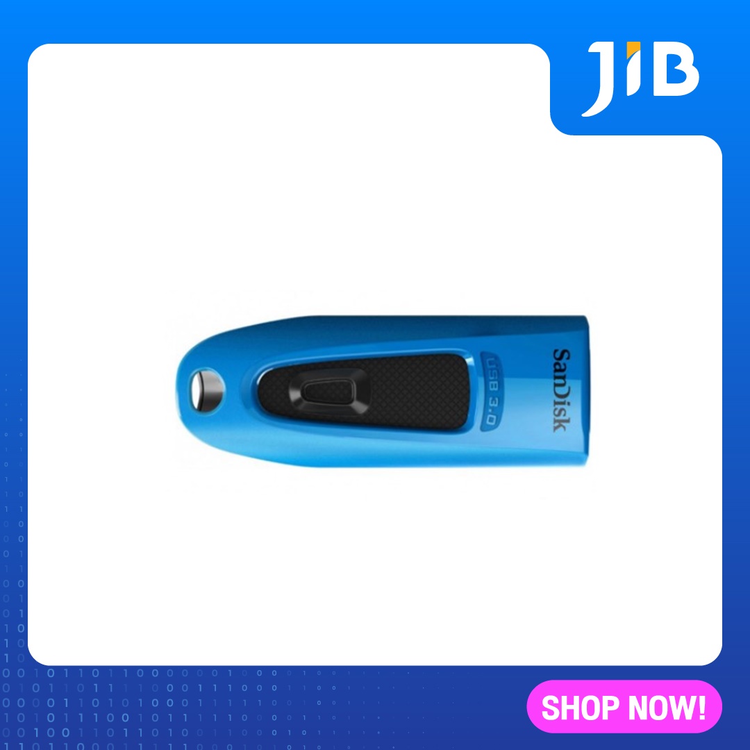 32 GB FLASH DRIVE (แฟลชไดร์ฟ) SANDISK ULTRA FIT USB 3.0 (SDCZ48_032G_U46B) (BLUE)