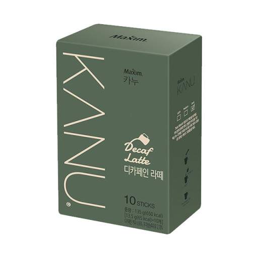 [Original] 카누디카페인라떼 Maxim Kanu Decaf Latte (ลาเต้ดีแคฟ 10 ซอง) 135g