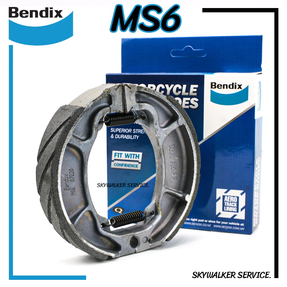 ▣  ผ้าเบรกหลัง BENDIX (MS6) แท้ สำหรับรถมอเตอร์ไซค์ Honda Click Scoopy Zoomer