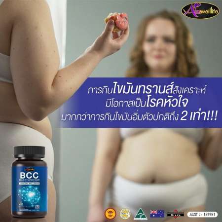 Auswelllife BCC อาหารบำรุงสมอง ช่วยบำรุงสมอง ยาบำรุงสมอง เสริมสร้างระบบประสาท ช่วยความจำ ป้องกันอัลไซเมอร์1 กระปุก 60 แคปซูล [ส่งฟรี!! เก็บปลายทางได้]