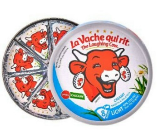 The Laughing Cow Cheese Spread Light 8p ไขมันต่ำ ชีส ชีสวัวแดง 120