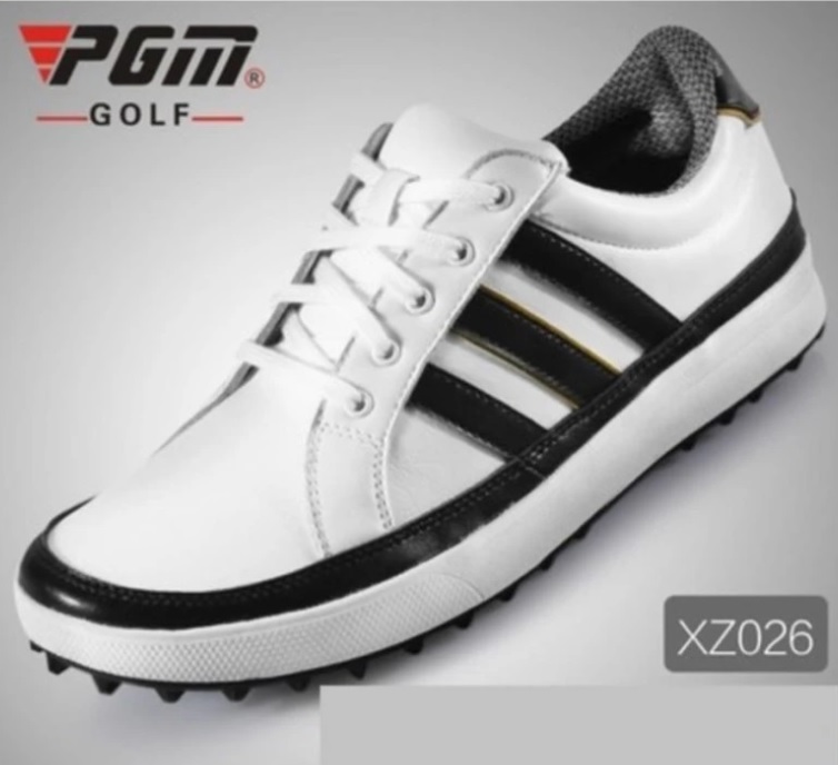 EXCEED รองเท้ากอล์ฟ PGM GOLF MEN SHOES (XZ026) SIZE EU:39 - EU:44 สีขาวแถบดำ
