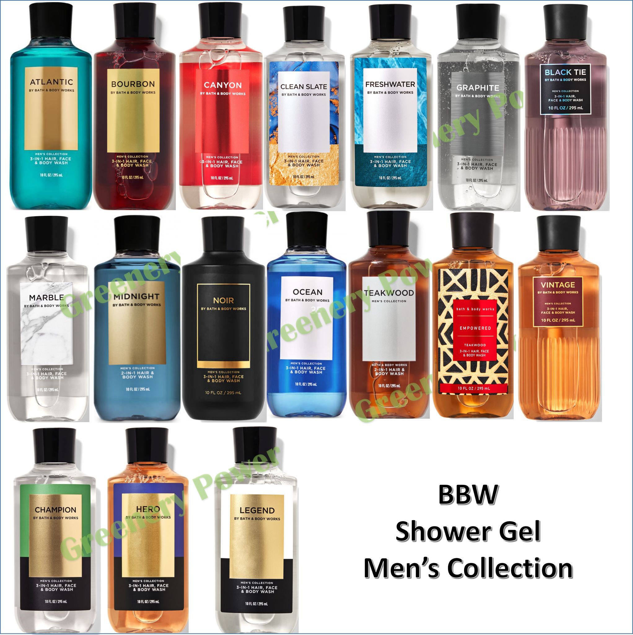 BBW GEL bath body works 2in1 Hair Body Wash gel 295ml Soap สบู่ Men
