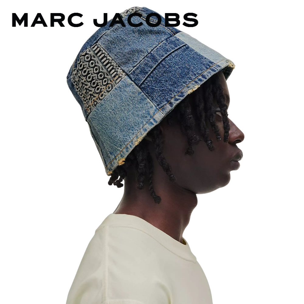 NEW! NWT! Marc Jacobs TheMonogram Bucket Hat -Black Denim Unisex display picture 3