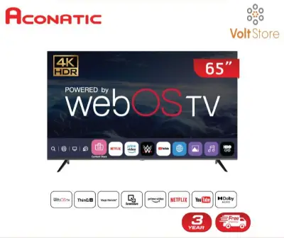 Aconatic WEB OS TV UHD 4K LED 65 นิ้ว รุ่น 65US200AN (สั่งงานด้วยเสียงภาษาไทยผ่าน WEB OS REMOTE ) NEW [2021 ] รับประกันสินค้า 3 ปี
