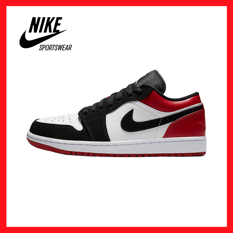 【Official genuine】Nike Air Jordan 1 Low AJ1 Men's shoes Women's shoes sports shoes fashion shoes running shoes casual shoes Genuine Leather Basketball shoes 553558-116 Official store