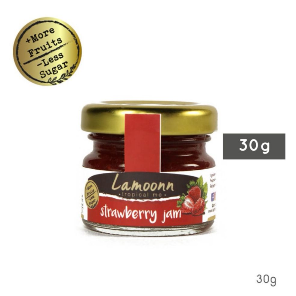 LamoonnJam // แยมสตรอเบอรี่ Strawberry Jam //**Low Sugar น้ำตาลต่ำ** ขนาดเล็ก 30g //แยมละมุน