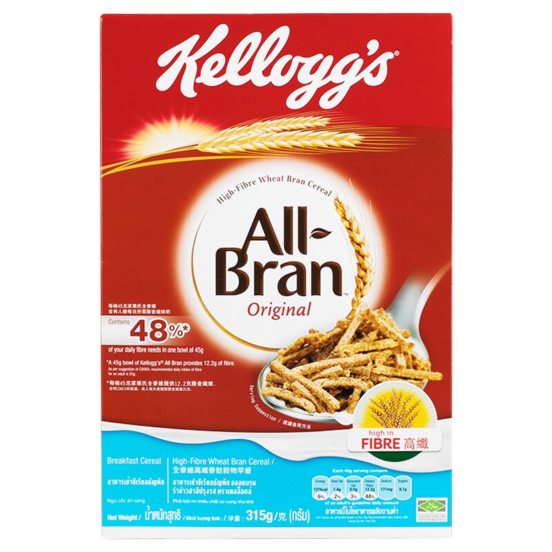 Kelloggs Cereal All Bran 315g.