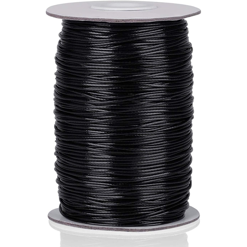 Necklace Cord Necklace String for Jewelry Making Black Waxed Thread ...