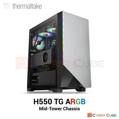 Thermaltake H550 Tempered Glass ARGB Mid Tower Chassis (เคส) Case