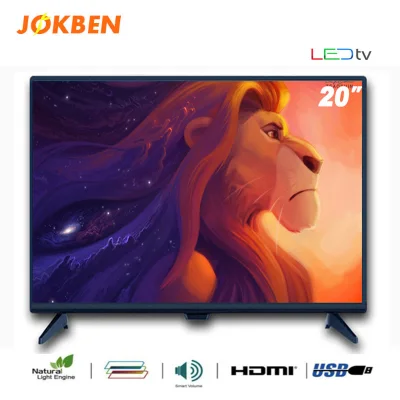 【ขายใหญ่】JOKBEN 20 นิ้ว Full HD ทีวีดูทีวีจอแบนทีวีจอแบน LED แสดงผลแบบหลายช่องพร้อม HDMI + USB + AV + VGA