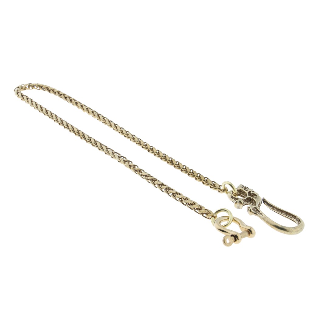Men's Leather Biker Wallet With Anti-Theft Chain - Double Zip Bifold - Black Faux Leather