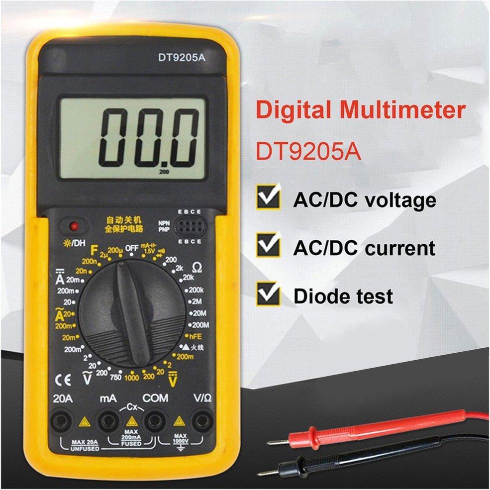 ดิจิตอลมัลติมิเตอร์ รุ่น DT9205A Digital Multimeter