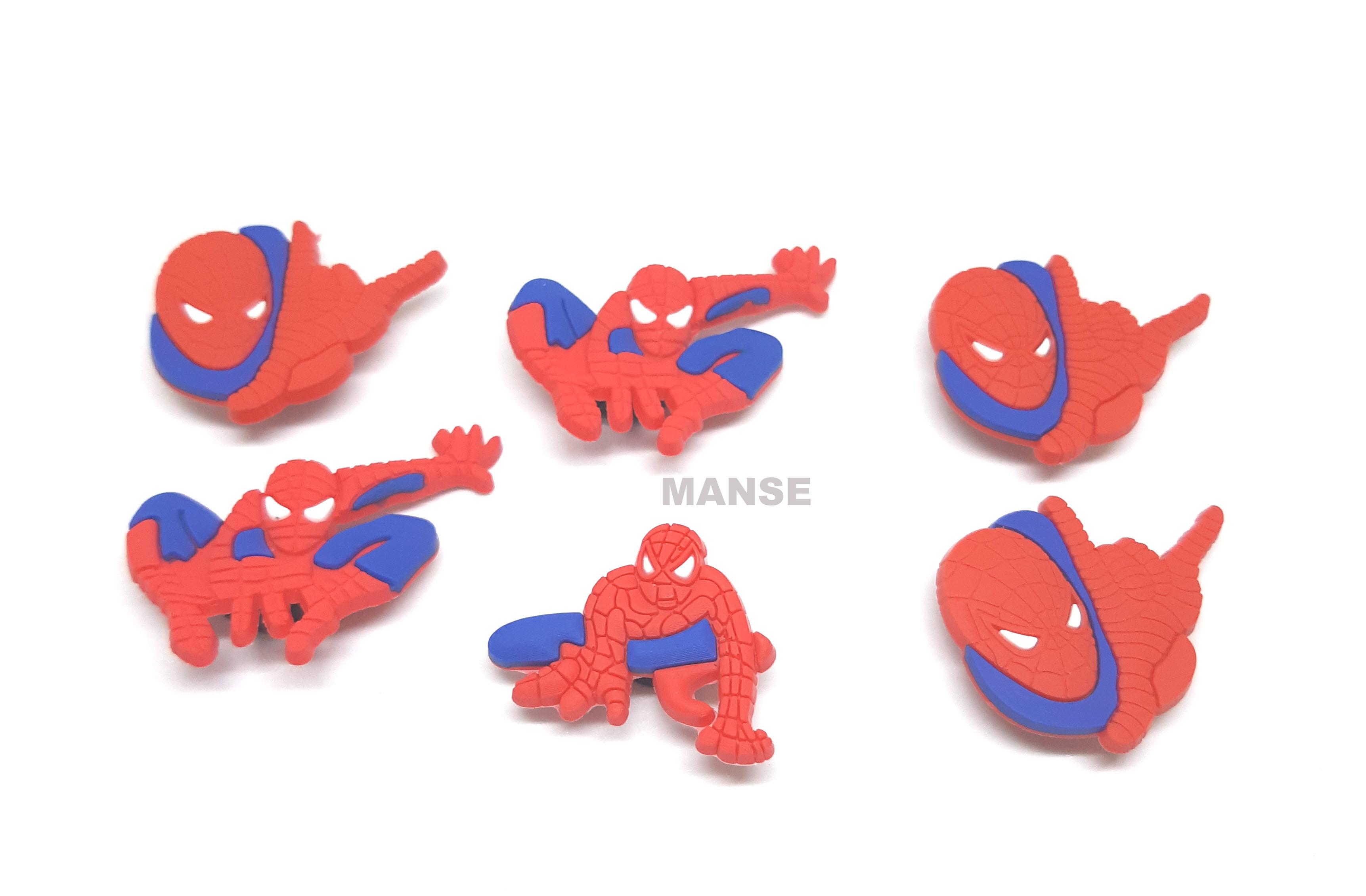 Jibbitz ตัวติดรองเท้าลาย SpiderMan by Manse 6 pcs/Set