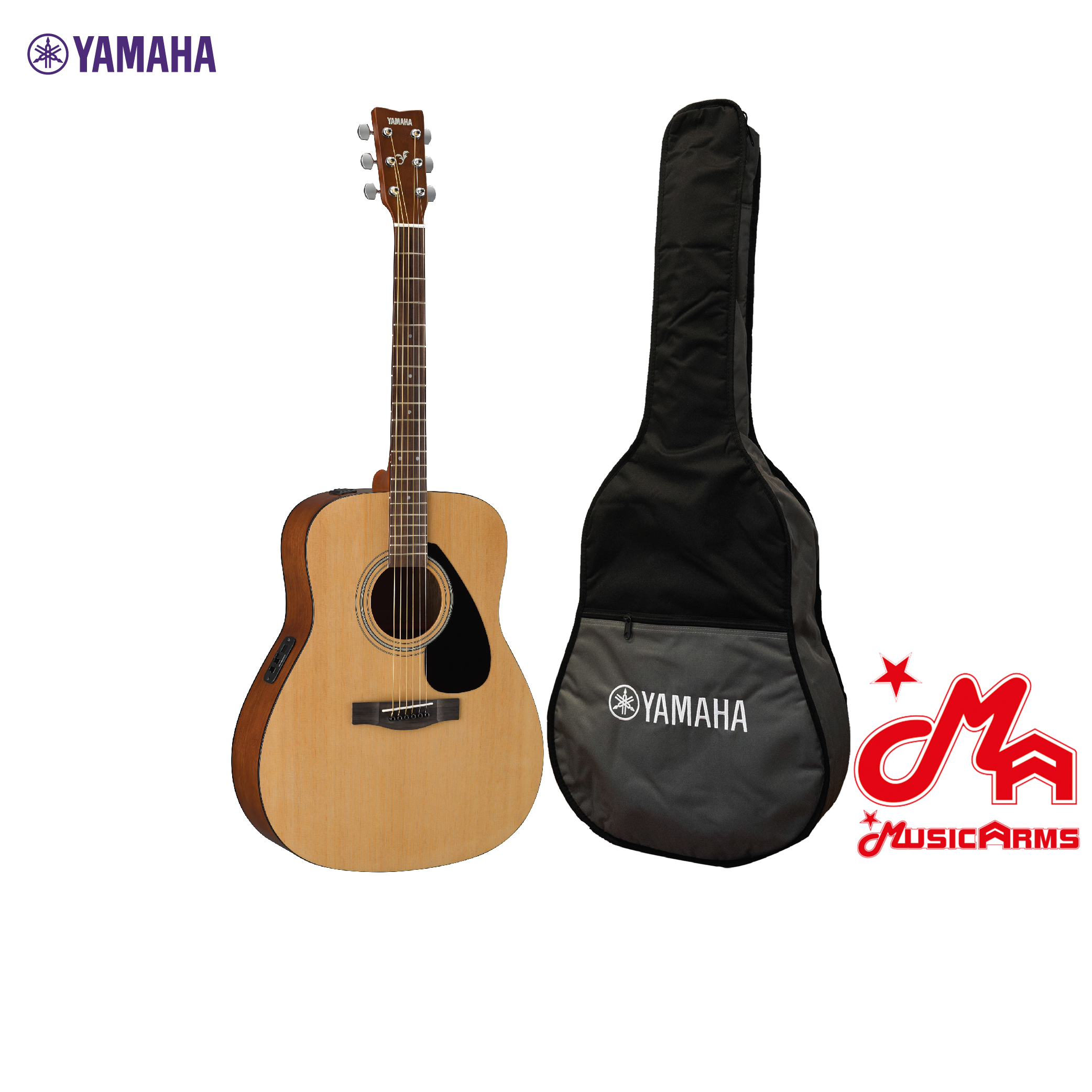 YAMAHA FX310AII Electric Acoustic Guitar กีตาร์โปร่งไฟฟ้ายามาฮ่า รุ่น FX310AII + Standard Guitar Bag กระเป๋ากีตาร์รุ่นสแตนดาร์ด