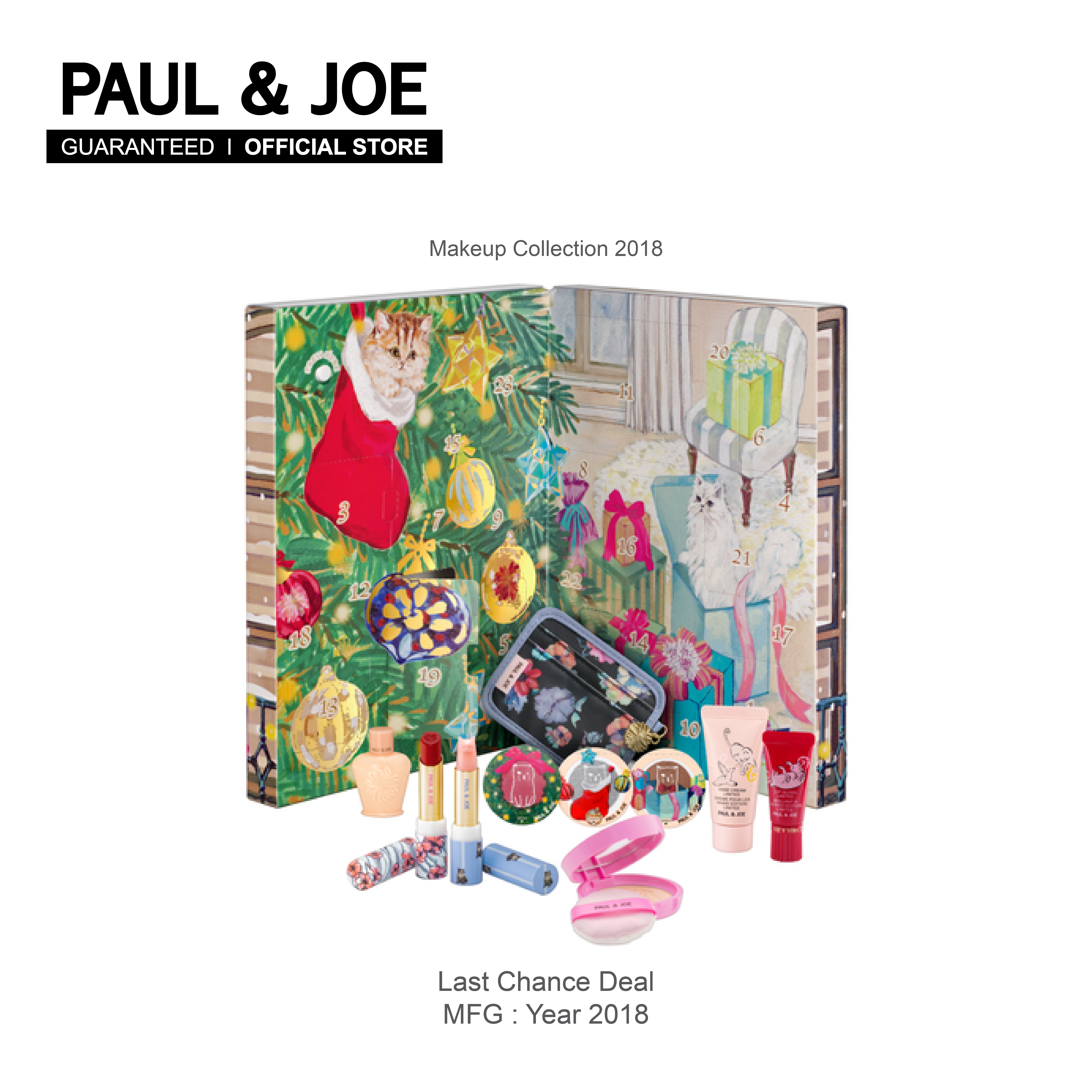 PAUL&JOE MAKEUP COLLECTION 2018 (Last Chance Deal / MFG : Year 2018) ชุดเซทของขวัญสุดพิเศษต้อนรับเทศกาลสุดหรรษา