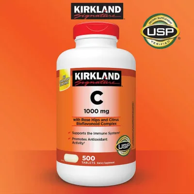 Kirkland Signature Vitamin C 1000 Mg 500 เม็ด