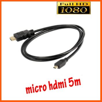 ลดราคา Micro HDMI male to HDMI male 5M #ค้นหาสินค้าเพิ่ม สายสัญญาณ HDMI Ethernet LAN Network Gaming Keyboard HDMI Splitter Swithcher เครื่องมือไฟฟ้าและเครื่องมือช่าง คอมพิวเตอร์และแล็ปท็อป
