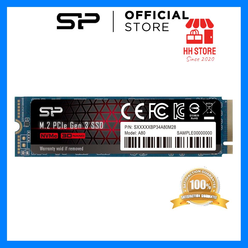 โปรโมชั่นสุดคุ้ม โค้งสุดท้าย Silicon Power เอสเอสดี NVMe PCIe Gen3x4 A80 M.2 2280 SSD Internal Solid State Drives, R/W up to 3400/3000 MB/s cool สุดๆ