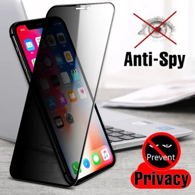 Anti spy Phone Glass For iPhone 12 11 Pro Max Mini X XS MAX 6 6S SE 2020 Privacy Screen Protector For iPhone XR 7 8 Plus Glass