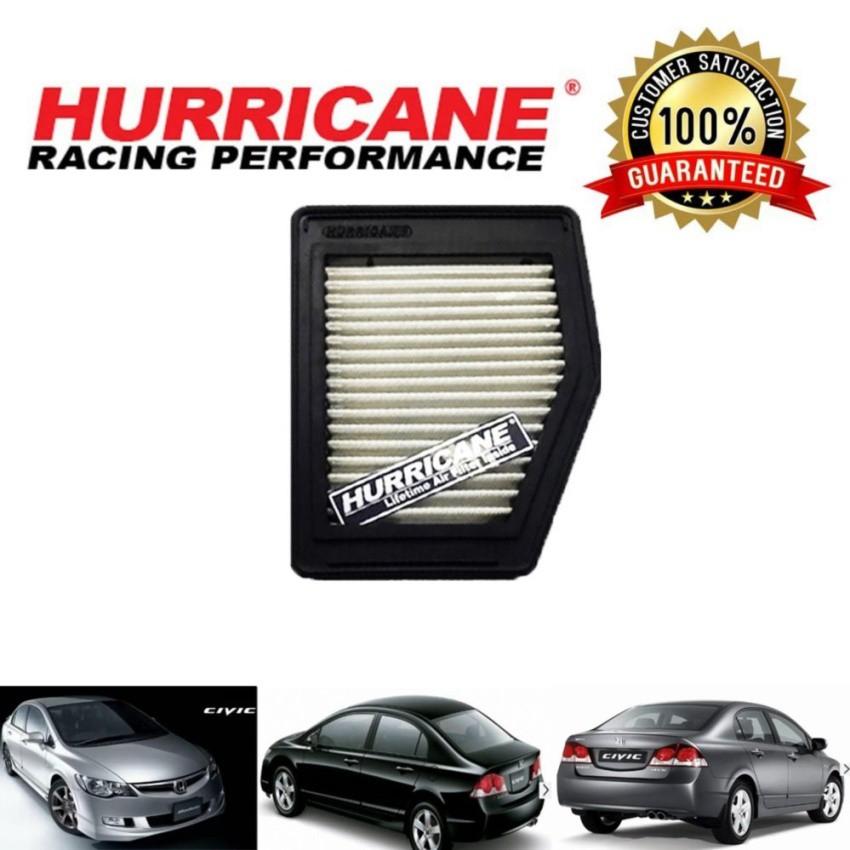 Best saller Hurricane 84-racing กรองอากาศ สเตนเลส civic2006-2011 (FD) เครื่อง1.8 แป้นเหยียบกันลื่น logo logoรถ โลโก้รถ Hurricane ปลายท่อรถยนต์ เสียง เทอโบ หลอก สติกเกอร์ ยานยนต์