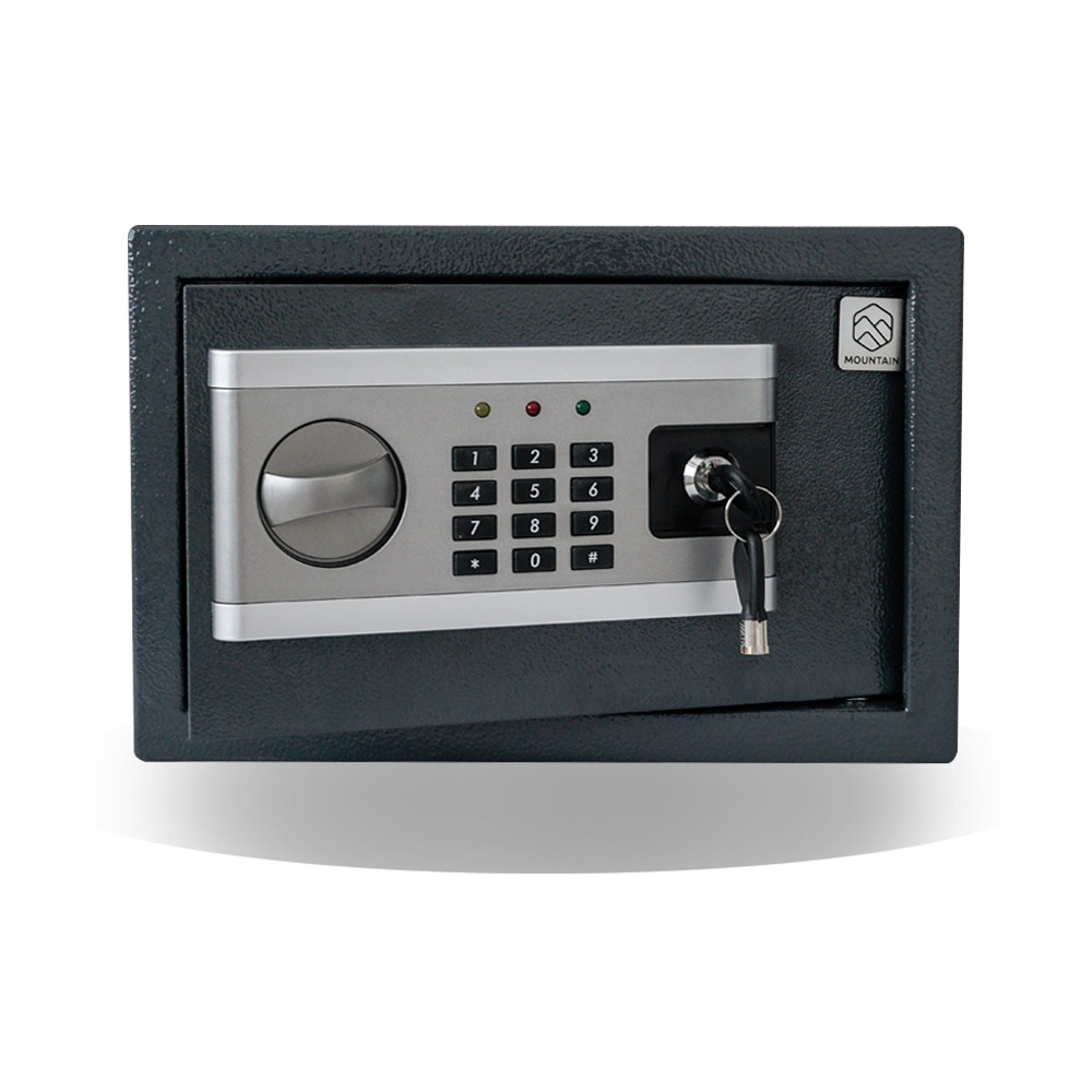 ตู้เซฟ MOUNTAIN รุ่น ROCKY 20G สีเทาเข้ม (31 x 20 x 20 cm.) ตู้เซฟนิรภัย ตู้นิรภัย ตู้เซฟสองระบบ