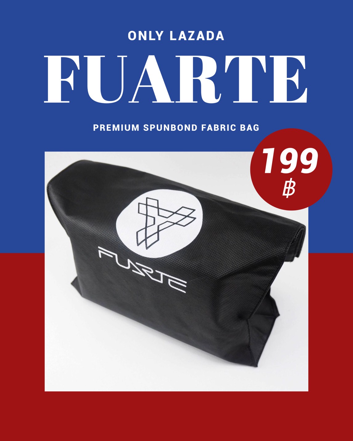 กระเป๋าถือ กระเป๋าสะพาย กระเป๋าผ้า ถุงผ้า Canvas Tote bag FUARTE - รุ่น Sigh of Power (สีดำ)