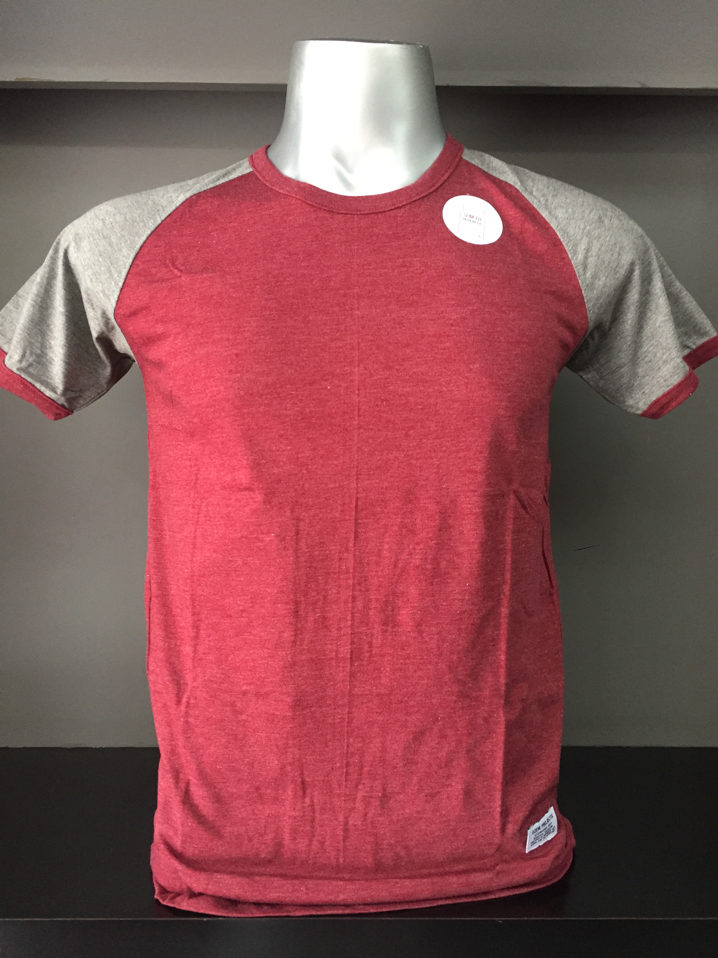 Uzem Ropa เสื้อยืดผู้ชาย uzem slimfit คอกลม แทบสีทูโทน แขนสั้นขอบสี code no 1-9 ...