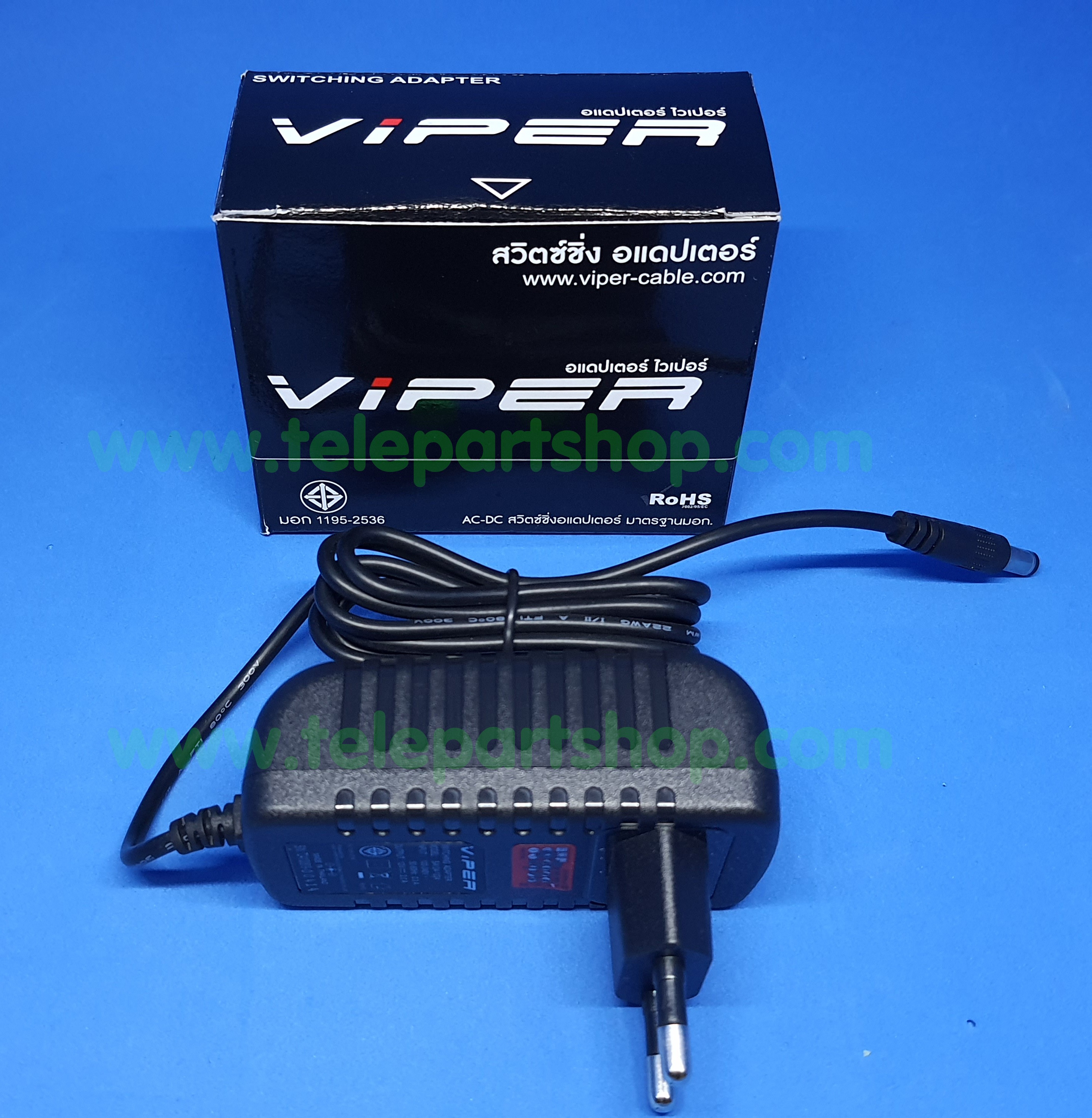 สวิทซ์ชิ่งอะแดปเตอร์ VIPER 12V 1A 2.1mm.ที่ชาร์จ เครื่องชาร์จ สายชาร์จ อะแดปเตอร์ สวิทซ์ชิ่ง Adapter Switching