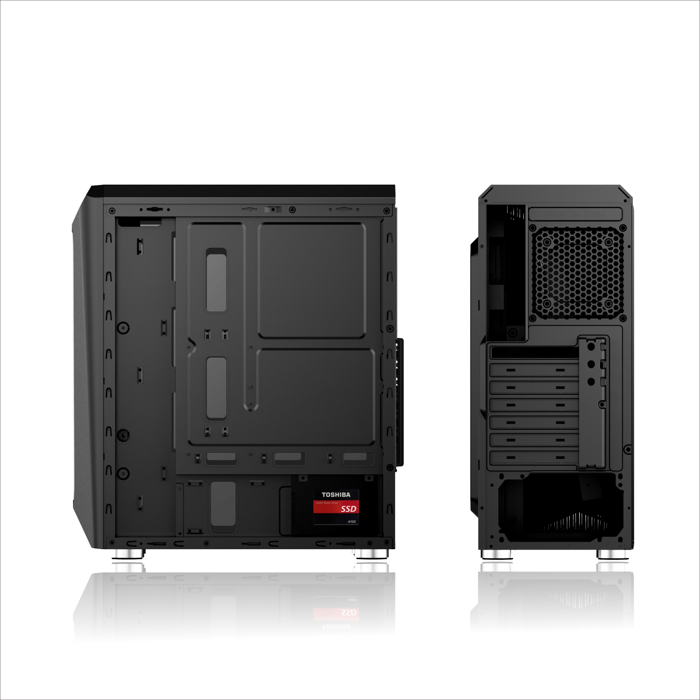 Bit Cheaper Bit cheaper เคสคอมพิวเตอร์ คอมพิวเตอร์เดสก์ท็อป ซีพียูเกมโปร่งใส่ ...