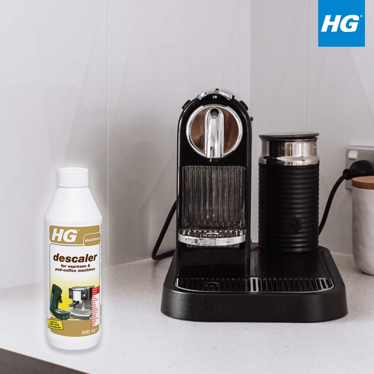 พร้อมส่งถูกที่สุด HG coffee espresso machine descaler 500 ml น้ำยาล้าง
