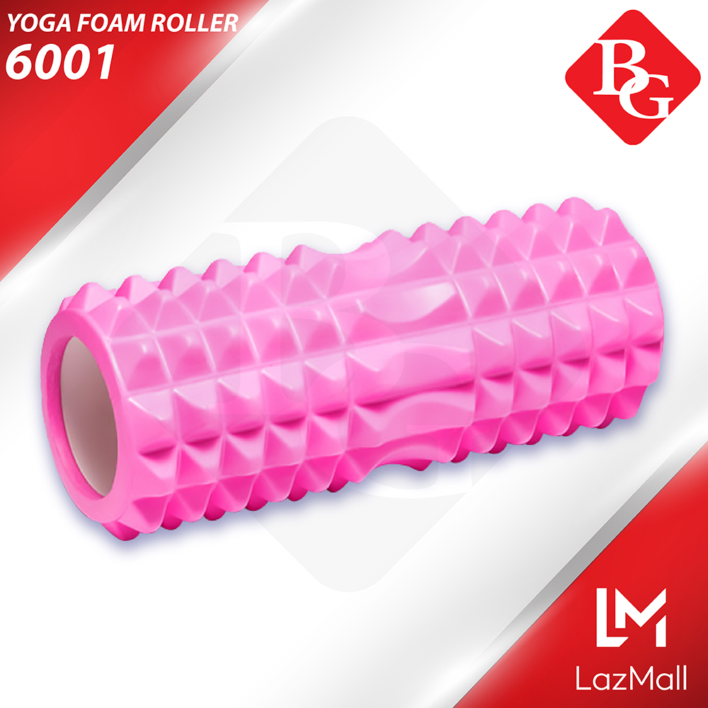 B&G Yoga Foam Roller รุ่น 6001 สีชมพู โฟมลูกกลิ้งโยคะ โฟมโยคะออกกำลังกาย โฟมโรลเลอร์ รุ่น 6001